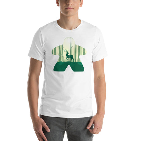 Deer in Forest Inside Board Game Meeple Unisex T-Shirt