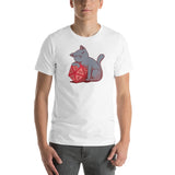 Cute Cat with D20 Dice Unisex T-Shirt