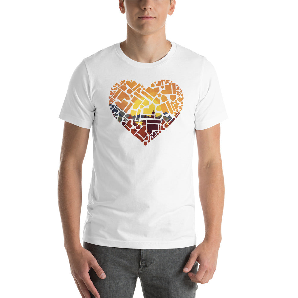 Heart Shaped Board Game Pieces Unisex T-Shirt