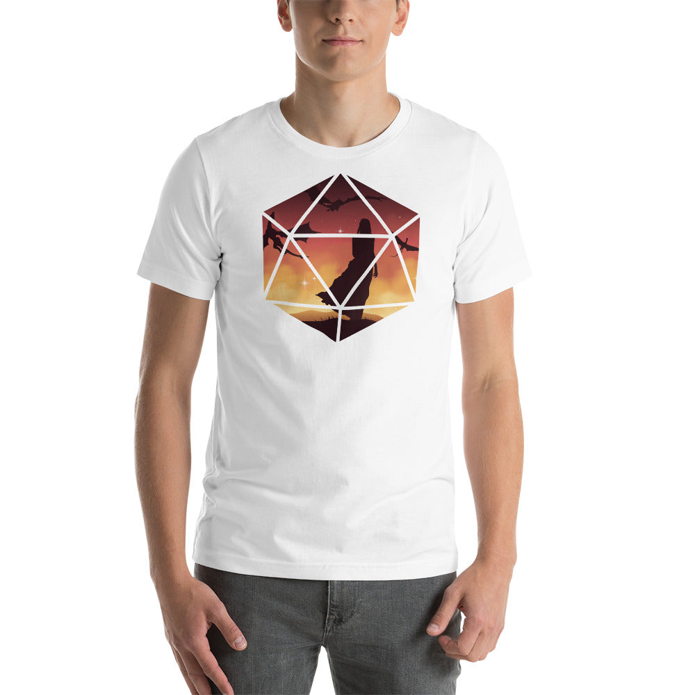 Mother of Dragons in a D20 D&D Dice Unisex T-Shirt