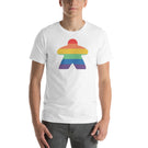 Rainbow Meeple Unisex Board Game T-Shirt