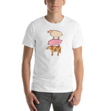 Stacked Farm Animal Meeples - Unisex Board Game T-Shirt