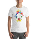 Colour Paint Splash Board Game Meeple Unisex T-Shirt