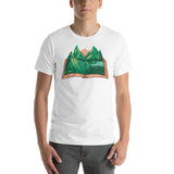 Nature Book with D20 D&D Dice Sun Unisex T-Shirt