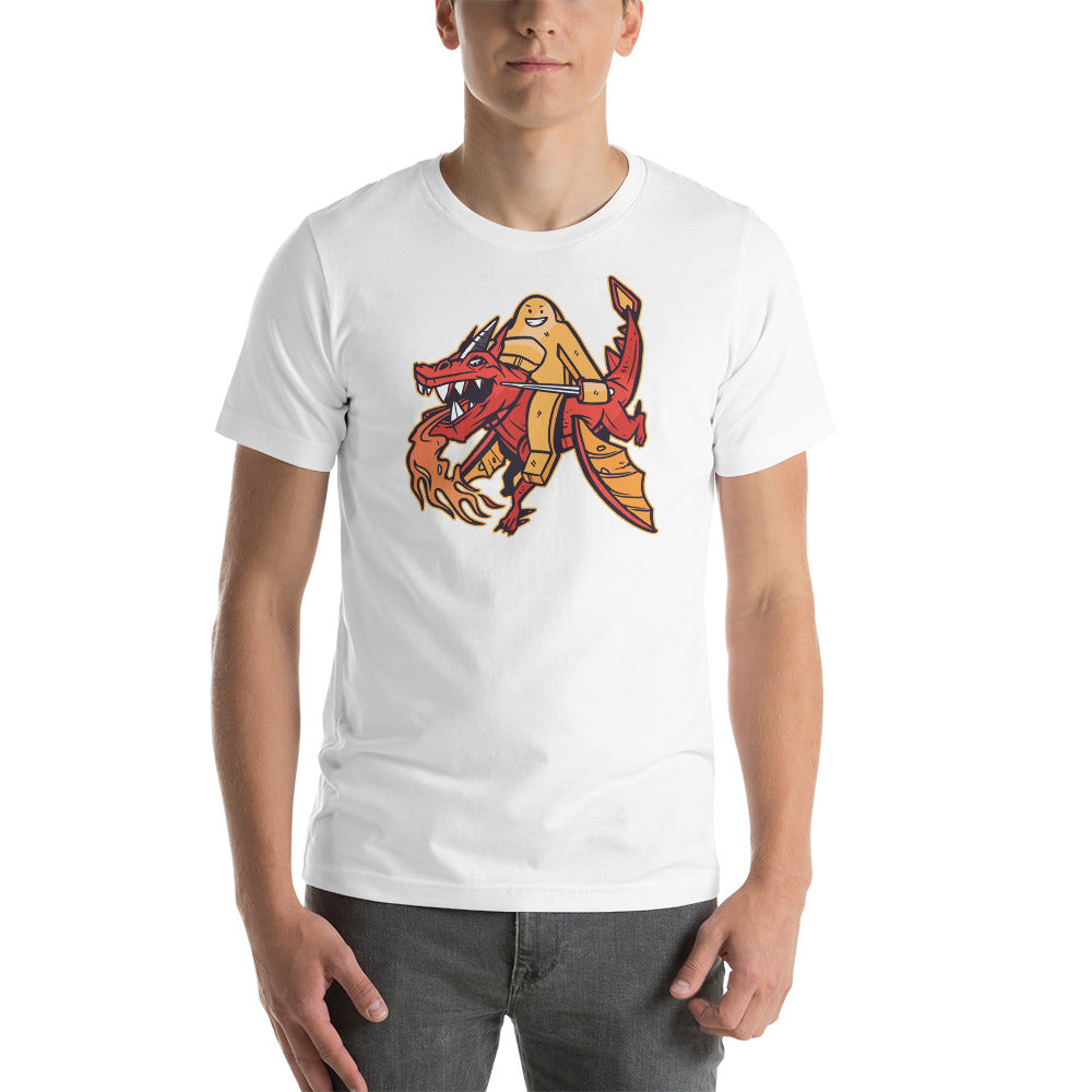 Board Game Meeple Riding a Dragon Unisex T-Shirt