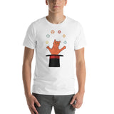 Cat in Hat Juggling with D&D Role Playing Dice Unisex T-Shirt