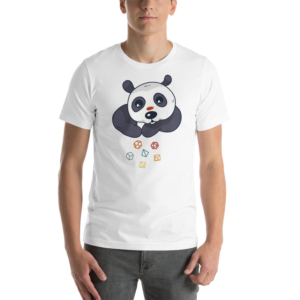 Cute Panda Rolling D&D Role Playing Dice Unisex T-Shirt