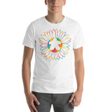 Board Game Meeple in Colorful Sunflower Unisex T-Shirt