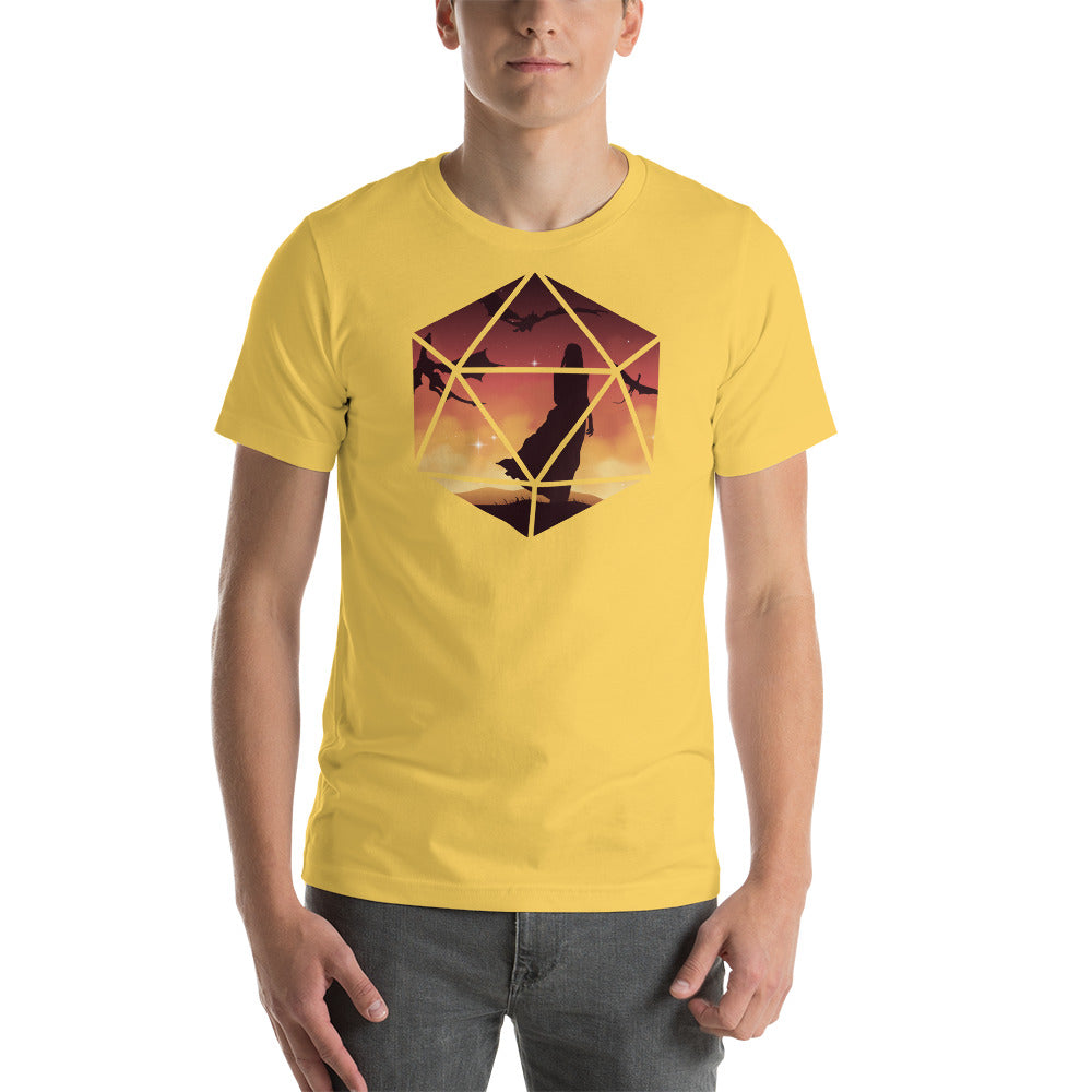 Mother of Dragons in a D20 D&D Dice Unisex T-Shirt