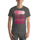 Slide to Activate D&D Mode Board Game Meeple Funny Unisex T-Shirt