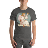 Christmas Angel Holding a D20 D&D Role Playing Game Dice Unisex T-Shirt