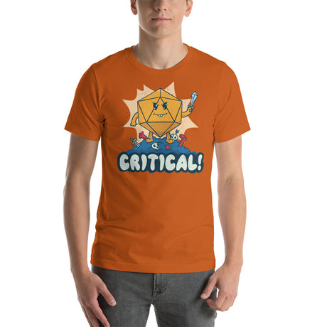 Critical Funny D20 D&D Dice Unisex T-Shirt