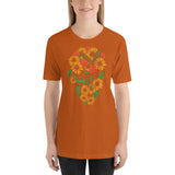 Sunflowers with D&D Role Playing Game Dice Unisex T-Shirt