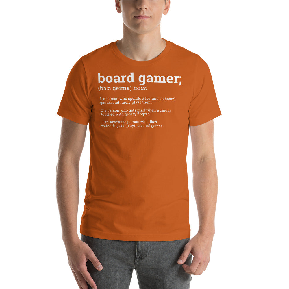 Board Gamer Definition Funny Unisex T-Shirt