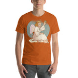 Christmas Angel Holding a D20 D&D Role Playing Game Dice Unisex T-Shirt