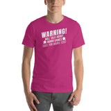 Warning! Will Talk About Board Games For Hours Funny Unisex T-shirt