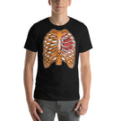 D20 D&D Role Playing Game Dice in a Rib Cage Unisex T-Shirt