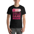 Slide to Activate Game Mode Board Game Meeple Funny Unisex T-Shirt