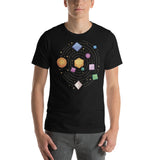 Role Playing Game / D&D Polyhedral Dice Solar System Unisex T-Shirt