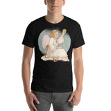 Christmas Angel Holding a D20 D&D Role Playing Game Dice Unisex T-Shirt