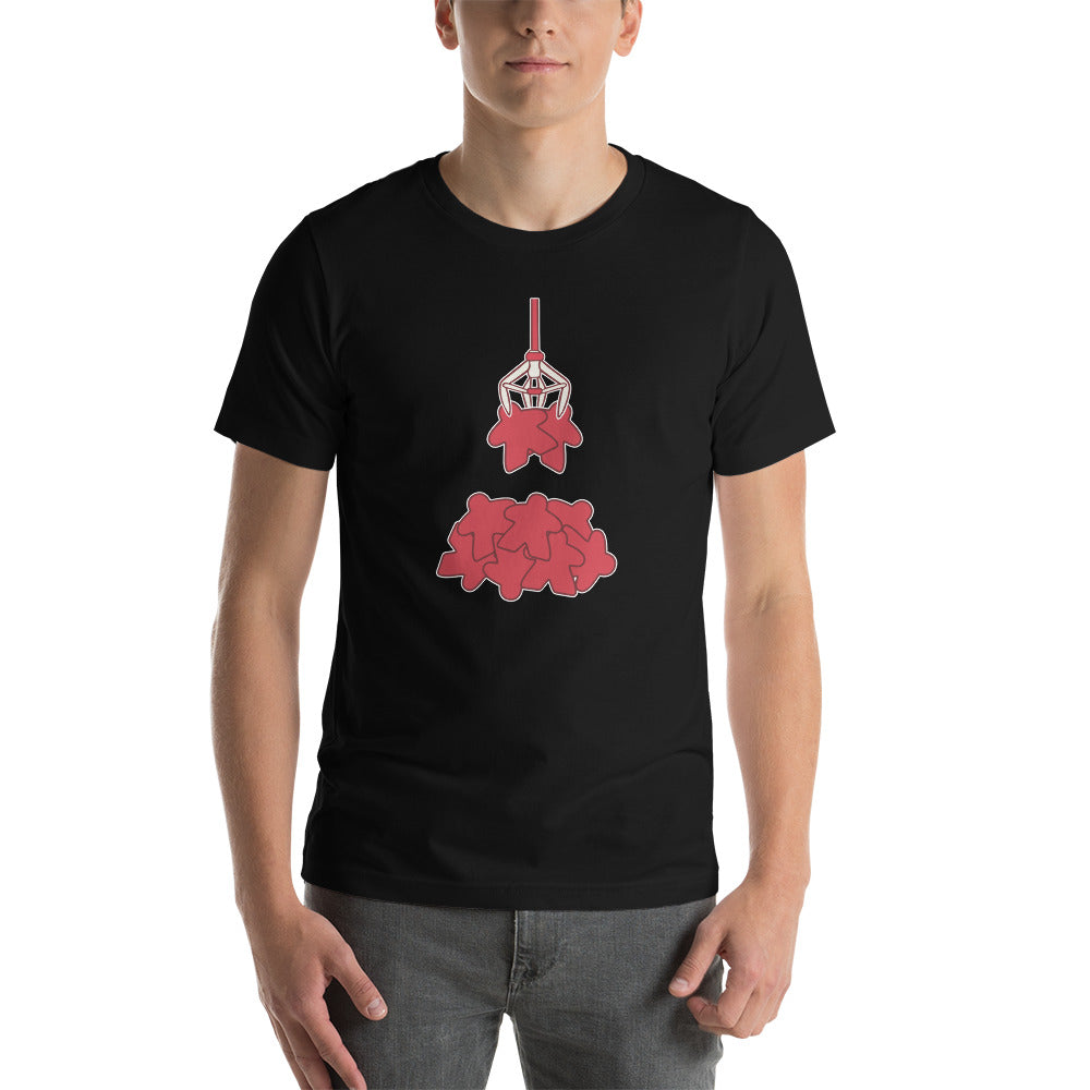 Board Game Meeple Claw Crane Game Unisex T-shirt