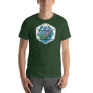 Dragon and Elf in a D20 Roleplaying Game Dice Unisex T-shirt