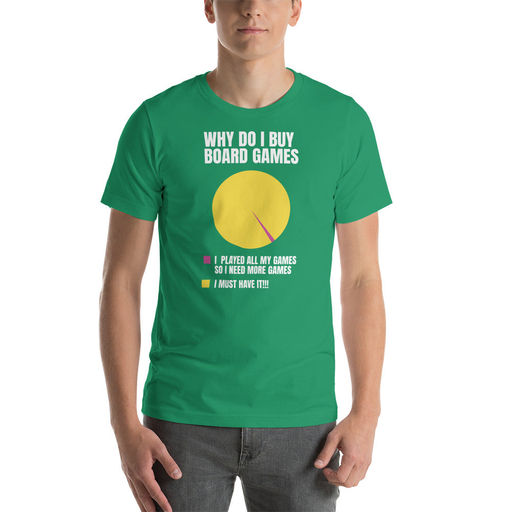 Why Do I Buy Board Games Funny Chart Unisex T-shirt