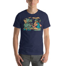 Dragon and Wizard Arms Wrestling Funny Unisex T-Shirt