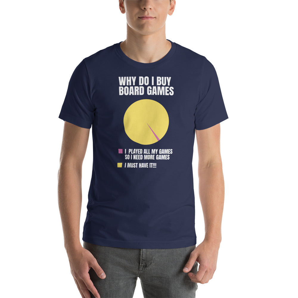 Why Do I Buy Board Games Funny Chart Unisex T-shirt