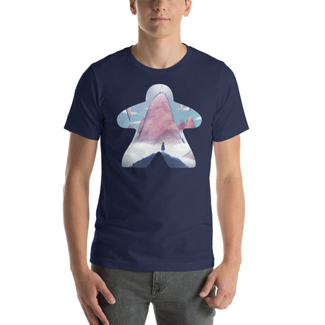 Fantasy Landscape in a Meeple Unisex t-shirt