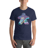 Magical Fantasy Mushroom Forest in a Board Game Meeple Unisex t-shirt