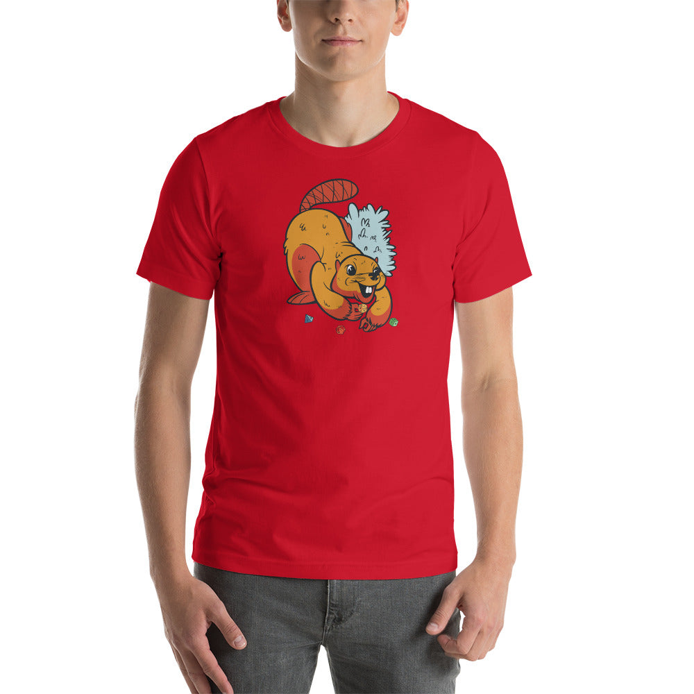 Marmot Playing with Role Playing Game Dice Unisex T-shirt