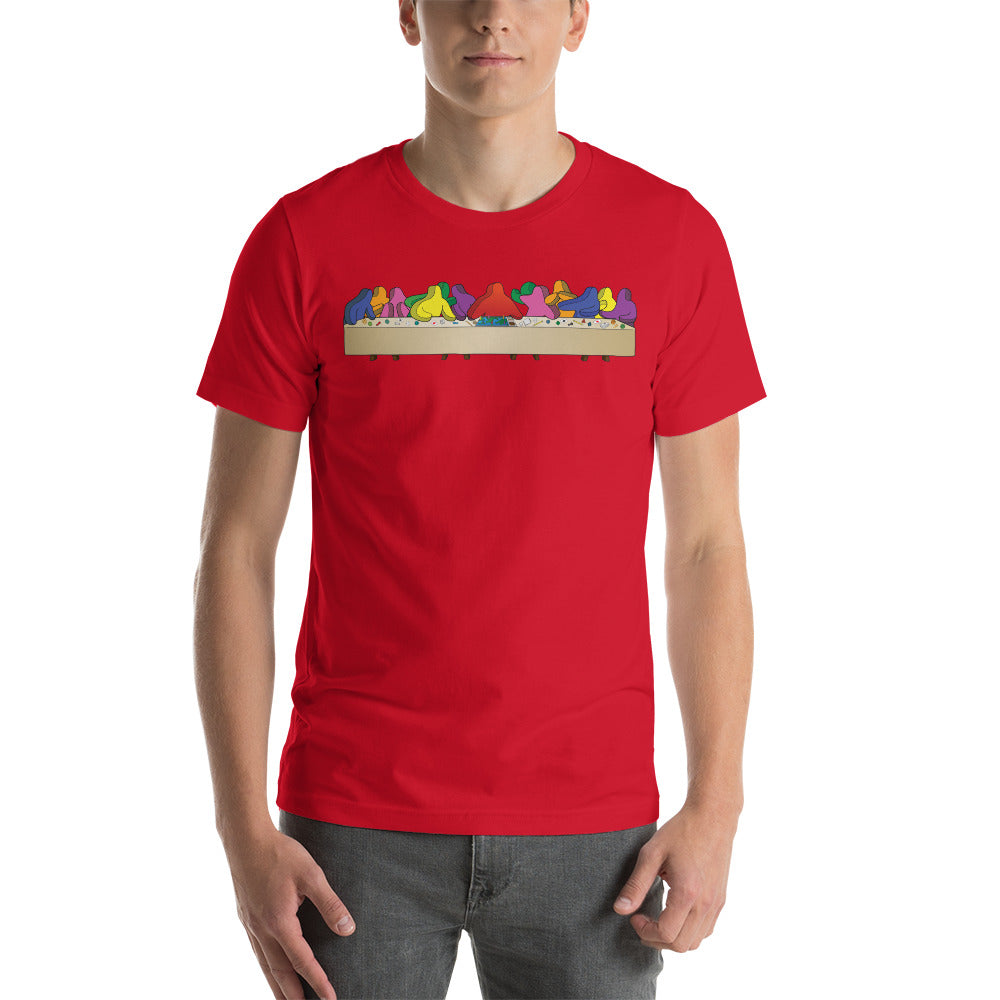 Last Supper with Board Game Meeples  Unisex T-shirt