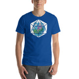 Dragon and Elf in a D20 Roleplaying Game Dice Unisex T-shirt