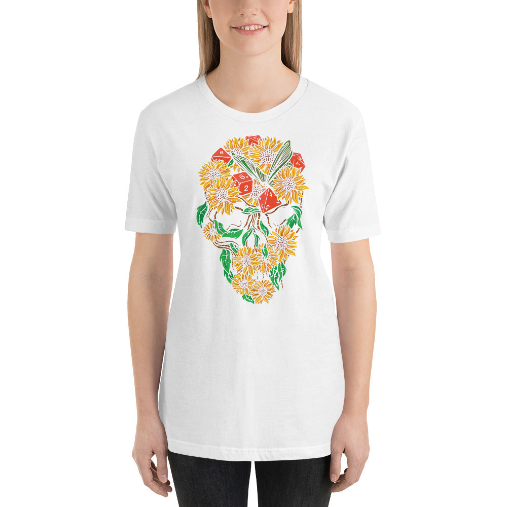 Sunflowers with D&D Role Playing Game Dice Unisex T-Shirt