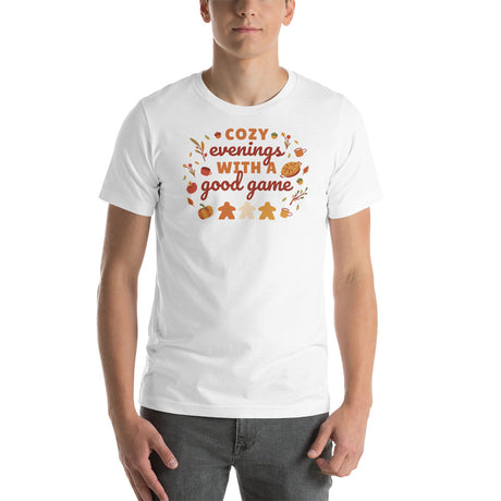 Cozy Evenings with a Good Game Unisex Board Game T-shirt