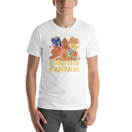 Dungeons & Capybaras Funny DND Role Playing Game Unisex t-shirt