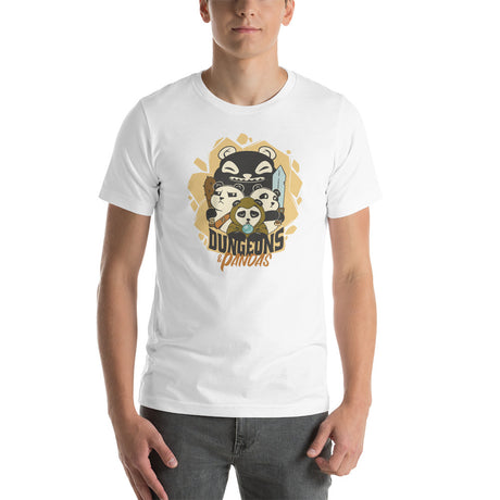 Dungeons & Pandas Funny DND Role Playing Game Unisex t-shirt