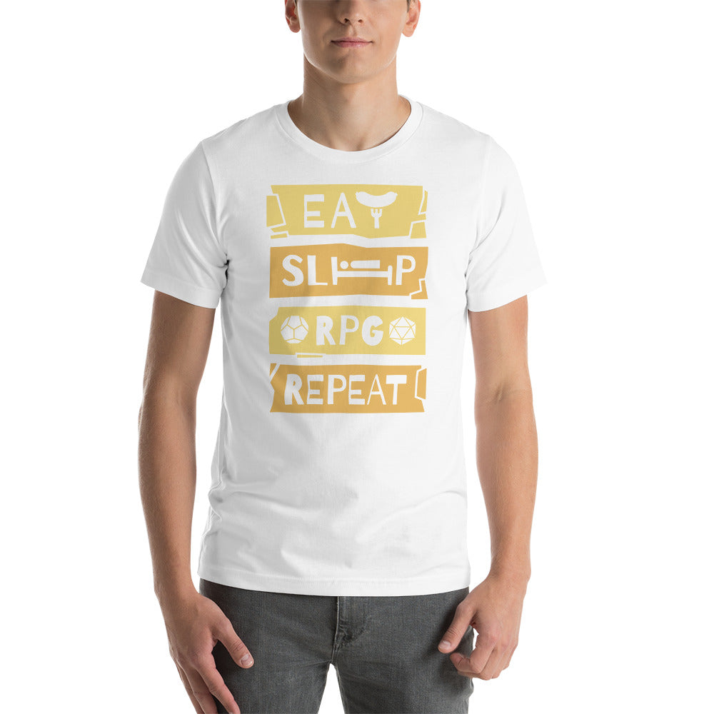 Eat Sleep RPG Repeat Unisex T-shirt