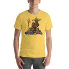 Goblin Sitting on a Pile of Colourful D&D Role Playing Game Dice Unisex T-Shirt