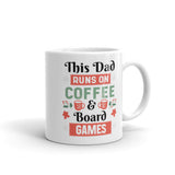 This Dad Runs on Coffee & Board Games Mug - Double Sided