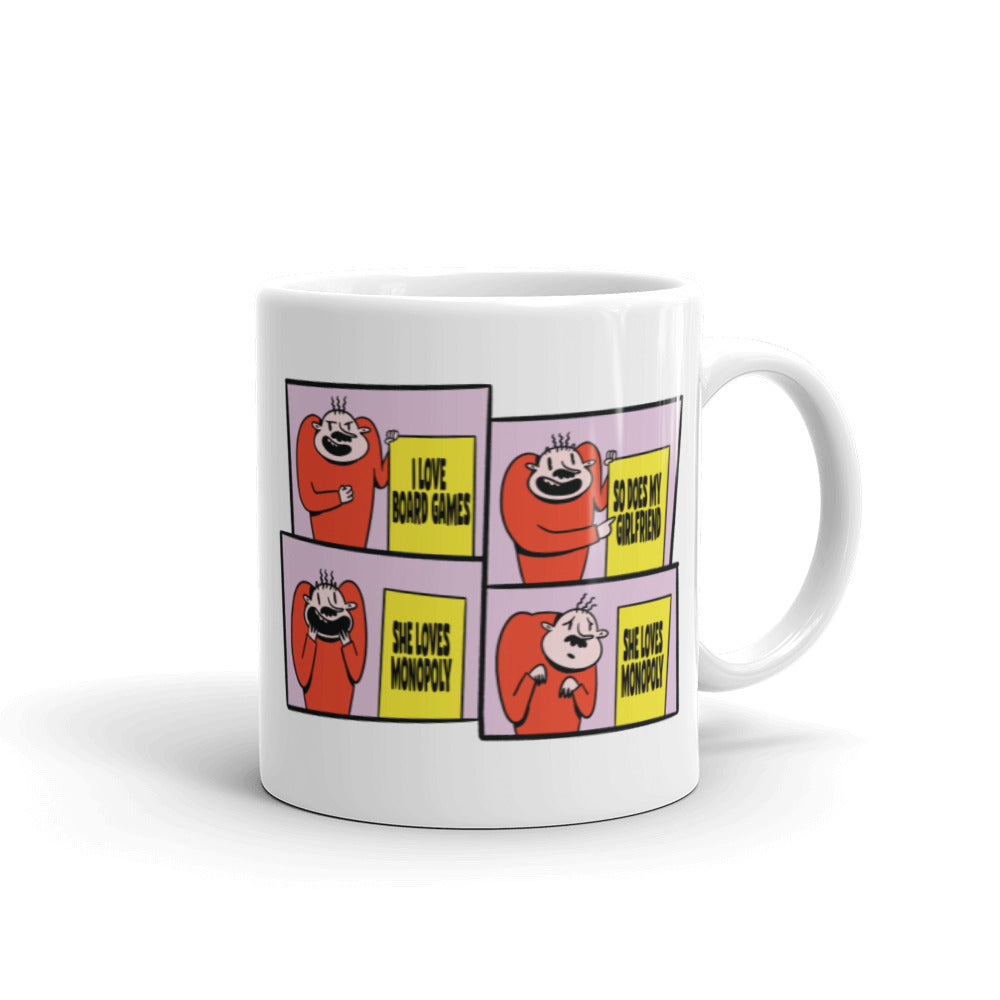 Funny Board Game Meme Mug - Double Sided