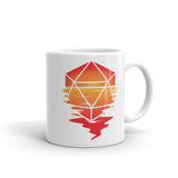 Sunset in a D20 D&D Dice Mug - Double Sided