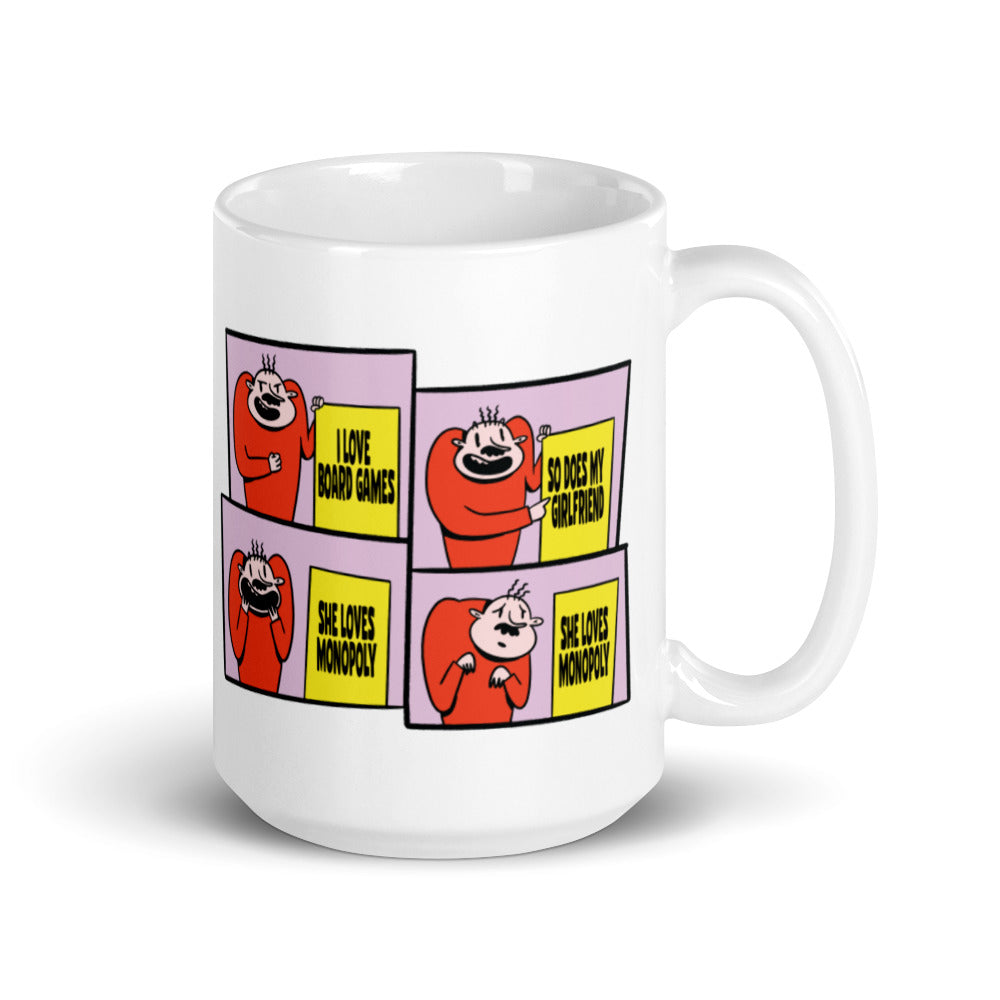 Funny Board Game Meme Mug - Double Sided