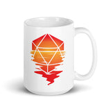 Sunset in a D20 D&D Dice Mug - Double Sided