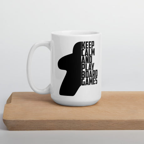 Keep Calm And Play Board Games Funny Board Game Mug - Double Sided