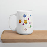 Role Playing Game / D&D Polyhedral Dice Solar System Mug - Double Sided