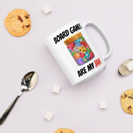 Board Games Are My Jam Funny Double Sided Mug